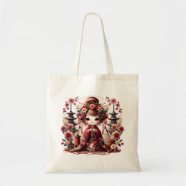 Japanische Geisha-Niedliche Szene Tragetasche