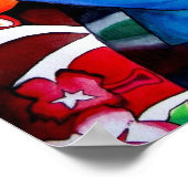 Japanische Geisha-Originalmalerei Poster (Ecke)