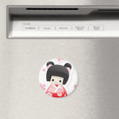 Japanische Geisha-Puppe - Schussserie Magnet (In Situ (Geschirrspüler))