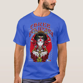 Japanische Geisha Robot Outrun Futurism Streetwear T-Shirt