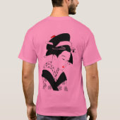 Japanische Geisha T-Shirt (Rückseite)