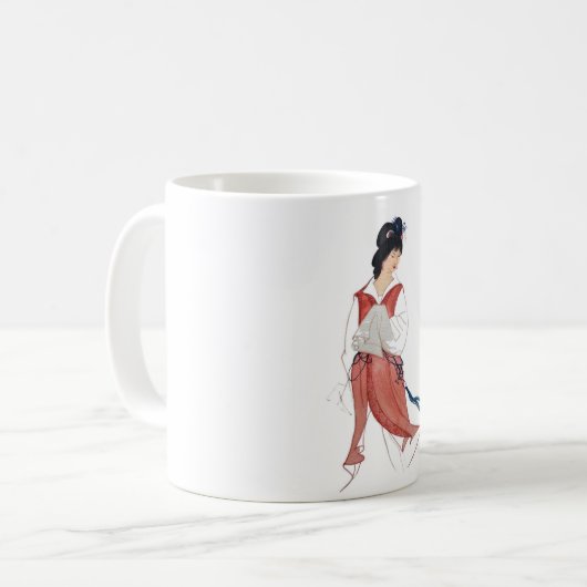 Japanische Geisha Teacup oder Coffee Tasse (Vorderseite Links)