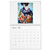 Japanische Geisha und Koi Kunstkalender Kalender (Feb 2027)