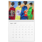 Japanische Geisha und Koi Kunstkalender Kalender (Mär 2027)