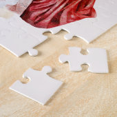 Japanische Geisha Wasserfarbe mit Kimono und Sakur Puzzle (Seite)