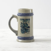 Japanische Geisya Frau, Kuniyoshi, Ukiyo-e Bierglas (Links)