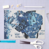 Japanische Geisya Frau, Kuniyoshi, Ukiyo-e Seidenpapier (Handwerk)