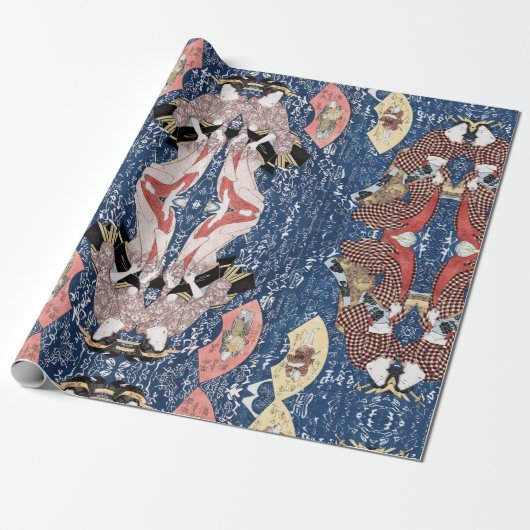 Japanische Geschichte Geisha Geschenkpapier (Ungerollt)