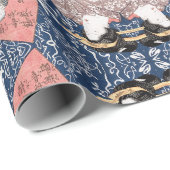 Japanische Geschichte Geisha Geschenkpapier (Rolleneckpunkt)