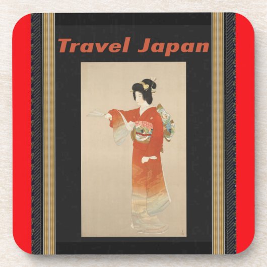 Japanische Getränkekasten Getränkeuntersetzer (Vorderseite)