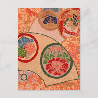 Japanische Gewebe 2012 Pocket Calendar Postkarte