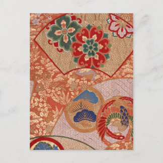 Japanische Gewebe 2012 Pocket Calendar Postkarte