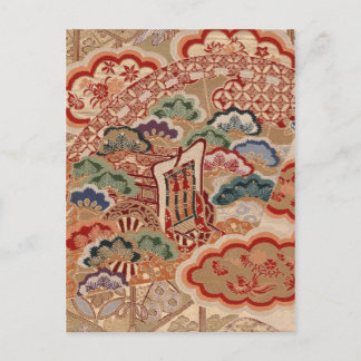 Japanische Gewebe 2012 Pocket Calendar Postkarte