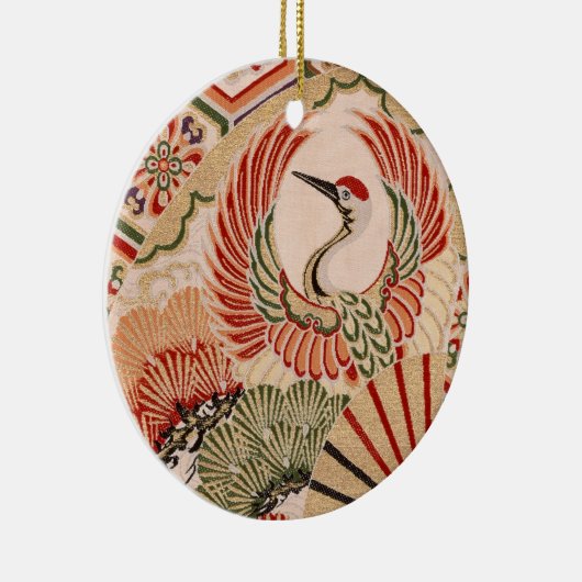 Japanische Gewebe Verzierung Keramikornament (Rechts)