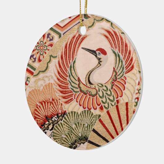 Japanische Gewebe Verzierung Keramikornament (Links)