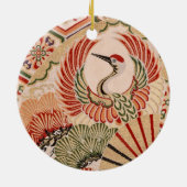 Japanische Gewebe Verzierung Keramikornament (Hinten)