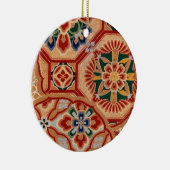 Japanische Gewebe Verzierung Keramikornament (Rechts)