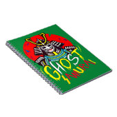 Japanische Ghost Samurai Kampfkunst im Retro-Stil Notizblock (Rechte Seite)