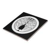 Japanische Ginger in einen Kreis Fliese (Seite)