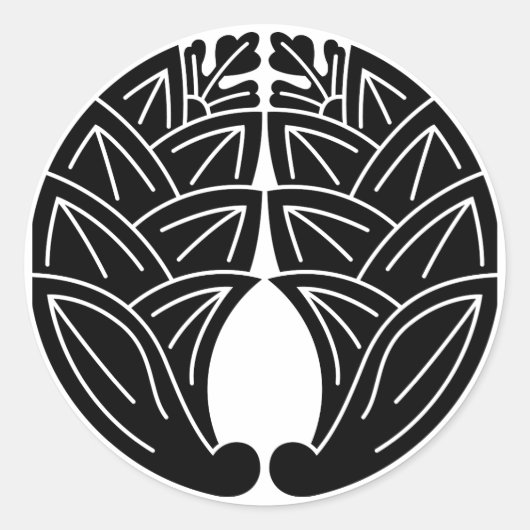 Japanische Gingers Runder Aufkleber (Vorderseite)