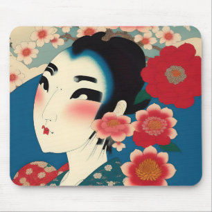 Japanische Girl-Maus Mousepad