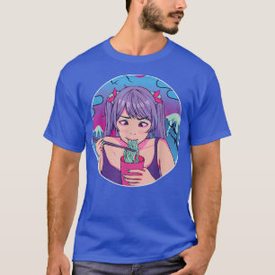 Japanische Girl Noodles Anime Manga Graphic Art Ja T-Shirt
