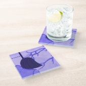 Japanische Girl Winter Classy Glass Untersetzer (Schrägansicht)