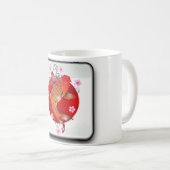 Japanische glatte Flagge Kaffeetasse (VorderseiteRechts)