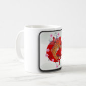 Japanische glatte Flagge Kaffeetasse (Vorderseite Links)