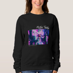 Japanische Glitch Cyberpunk Tokyo Streetwear Aesth Sweatshirt