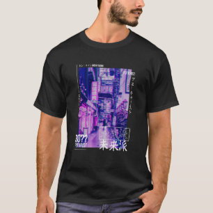 Japanische Glitch Cyberpunk Tokyo Streetwear Aesth T-Shirt