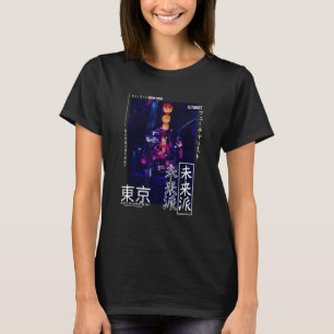 Japanische Glitch Cyberpunk Tokyo Streetwear Aesth T-Shirt