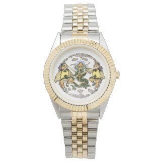 Japanische Glücksdrachenuhr beim Spielen mit Kinde Armbanduhr