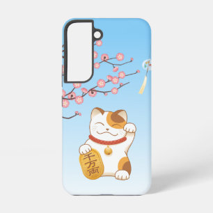 Japanische Glückskatze, Calico Maneki Neko Samsung Galaxy Hülle