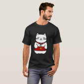 Japanische Glückskatze oder Maneki-Neko T-Shirt (Vorne ganz)