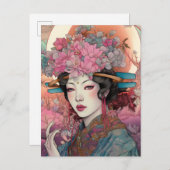 Japanische Goddess Fantasy Art Postcard Postkarte (Vorne/Hinten)