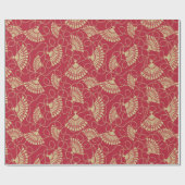 Japanische Goldfans in Rot Geschenkpapier (Flach)