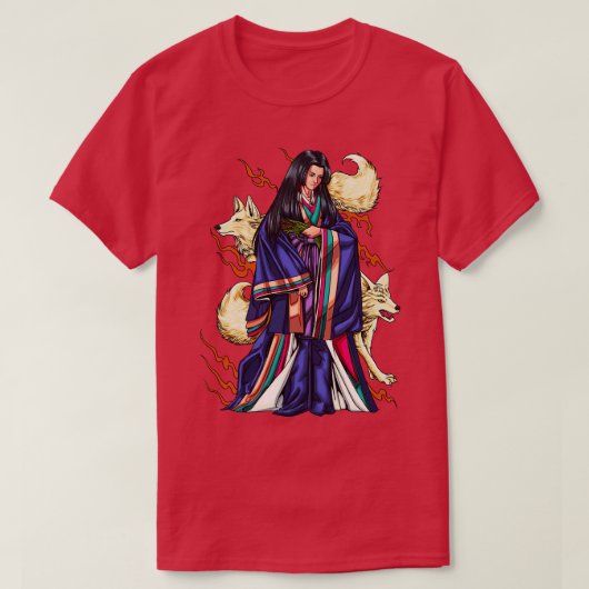 Japanische Göttin Inari T-Shirt (Design vorne)