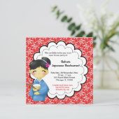 Japanische Grand Opening Einladung (Stehend Vorderseite)