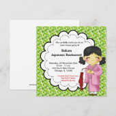 Japanische Grand Opening Einladung (Vorne/Hinten)