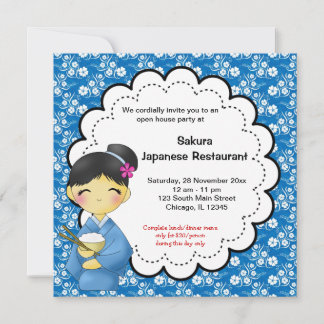 Japanische Grand Opening Einladung