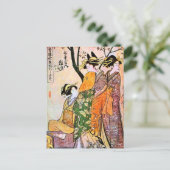 Japanische Gravur Drei Geisha 1911 Postkarte (Stehend Vorderseite)