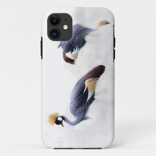 Japanische Gray Crowned Cranes Case-Mate iPhone Hülle (Rückseite)