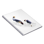 Japanische Gray Crowned Cranes Notizblock (Rechte Seite)