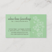 Japanische Green Business Card Visitenkarte (Rückseite)