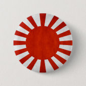 Japanische Grunge-Fahne Button (Vorderseite)
