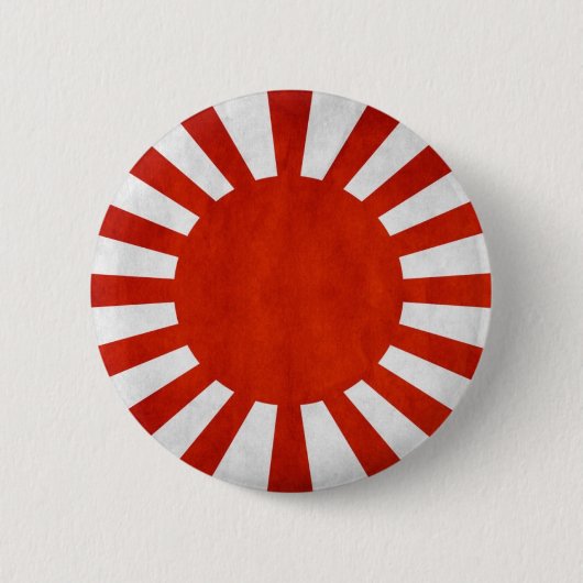 Japanische Grunge-Fahne Button (Vorderseite)