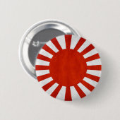 Japanische Grunge-Fahne Button (Vorne & Hinten)