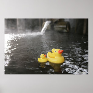 Japanische Gummi-Enten Poster