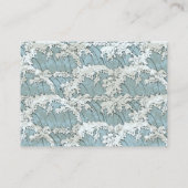 Japanische Haiku Gedicht-Note-Karte Visitenkarte (Rückseite)